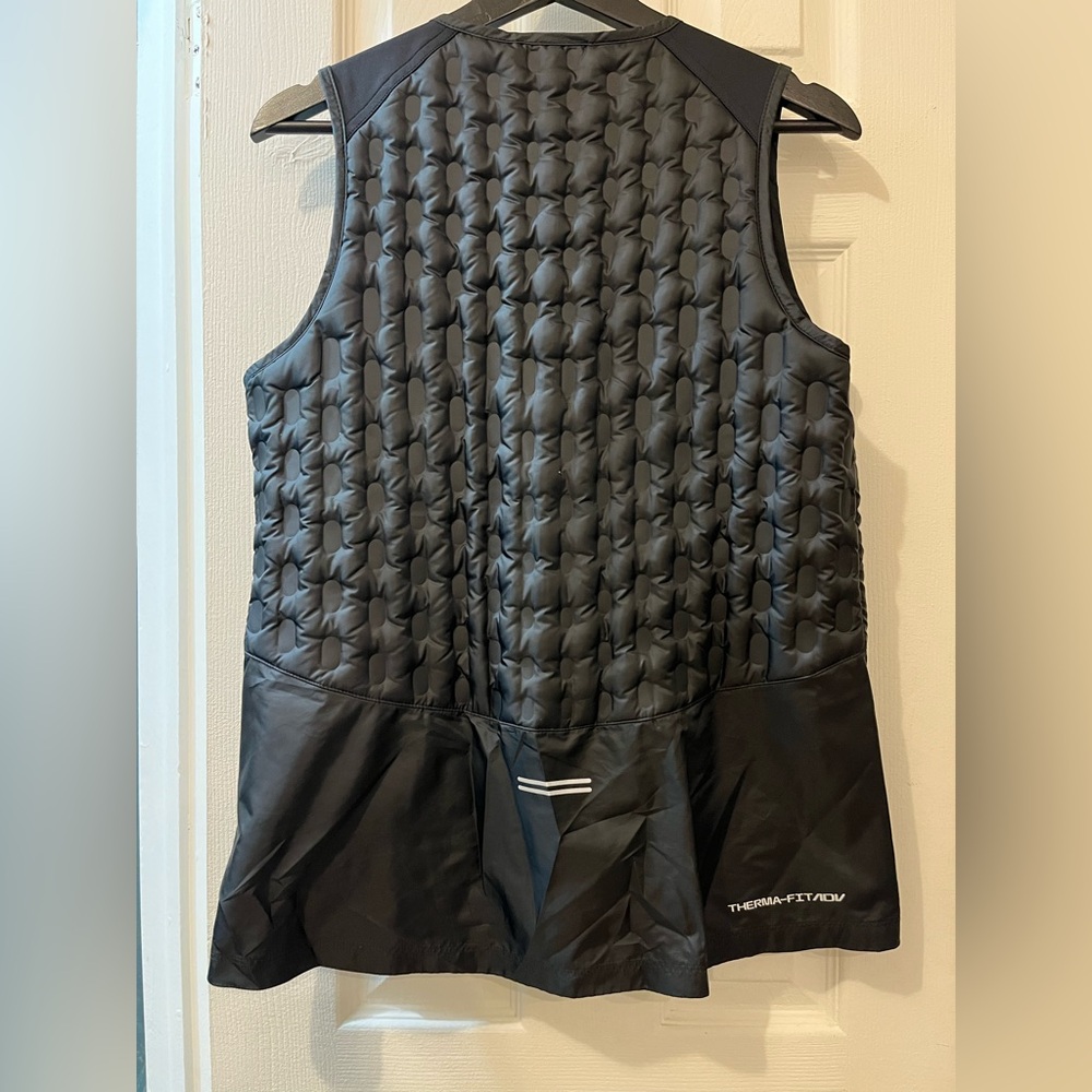 New Nike Women's Black ThermaFit ADV Aeroloft Quilted Running Vest - Picture 5 of 6